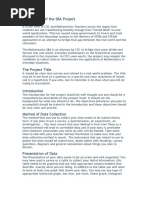Csec Math Sba Guidelines | PDF | Mean | Chart