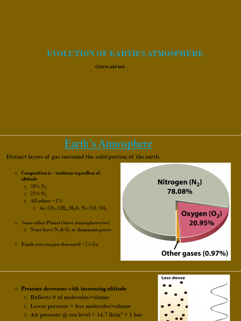 Lec 3 Earth's Atmosphere | PDF | Atmosphere Of Earth | Atmosphere