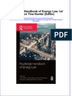 Full Ebook of Routledge Handbook of Energy Law 1St Edition Tina Hunter Editor Online PDF All Chapter