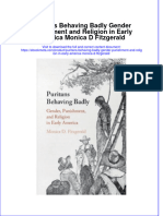 Full Ebook of Puritans Behaving Badly Gender Punishment and Religion in Early America Monica D Fitzgerald Online PDF All Chapter