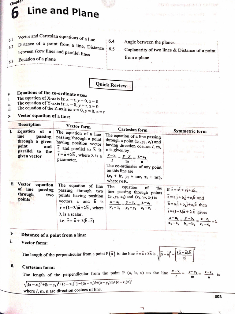 Line & Planes | PDF