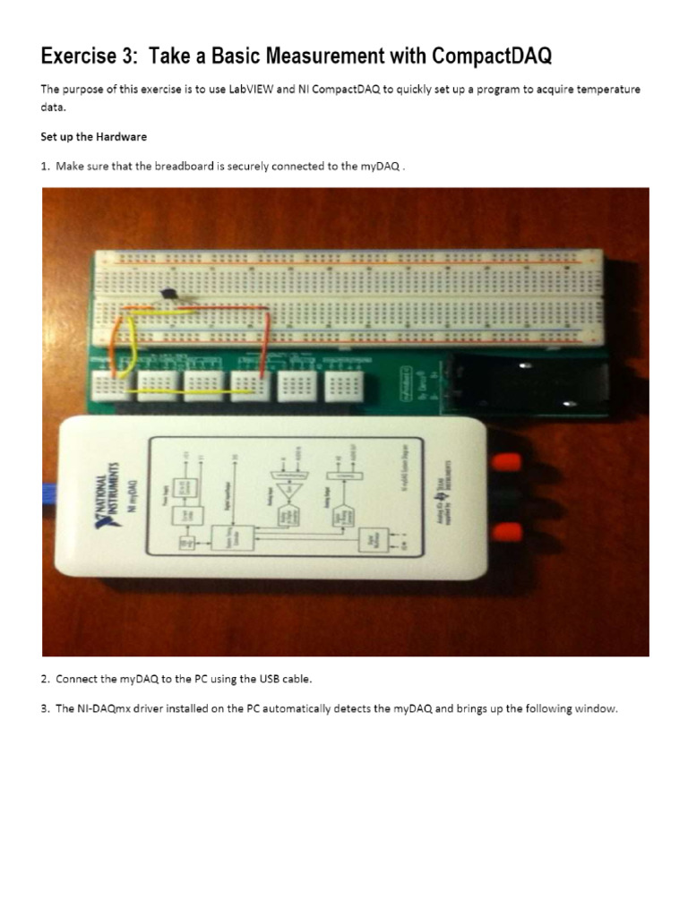 Exercise 3 take a basic measurement with compactdaq pdf