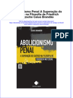 PDF of Abolicionismo Penal A Superacao Do Castigo Na Filosofia de Friedrich Nietzsche Caius Brandao Full Chapter Ebook