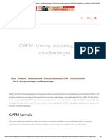 CAPM - Theory, Advantages, and Disadvantages - F9 Financial Management - ACCA Qualification - Students - ACCA Global