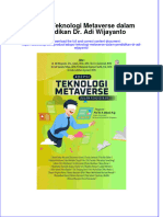 PDF of Adopsi Teknologi Metaverse Dalam Pendidikan DR Adi Wijayanto Full Chapter Ebook