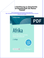 PDF of Afrika Eine Einfuhrung in Geschichte Politik Und Gesellschaft 2te Rainer Tetzlaff Full Chapter Ebook