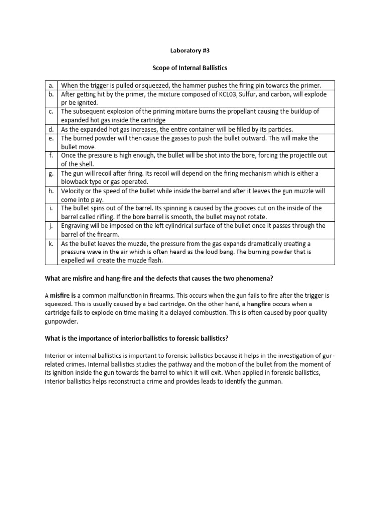 Laboratory 3-5 | PDF | Gun Barrel | Bullet