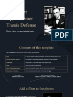 Dr. Robert Oppenheimer Thesis Defense by Slidesgo