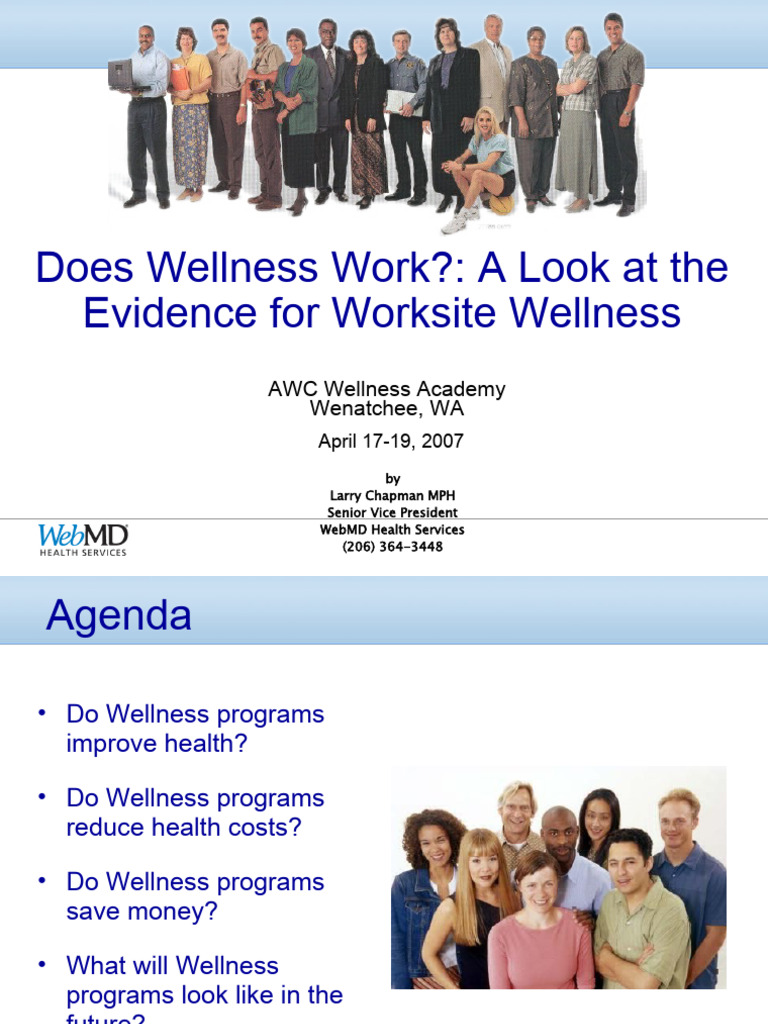 Do Wellness Programs Work - Chapman 2007 | PDF | Risk | Sampling ...