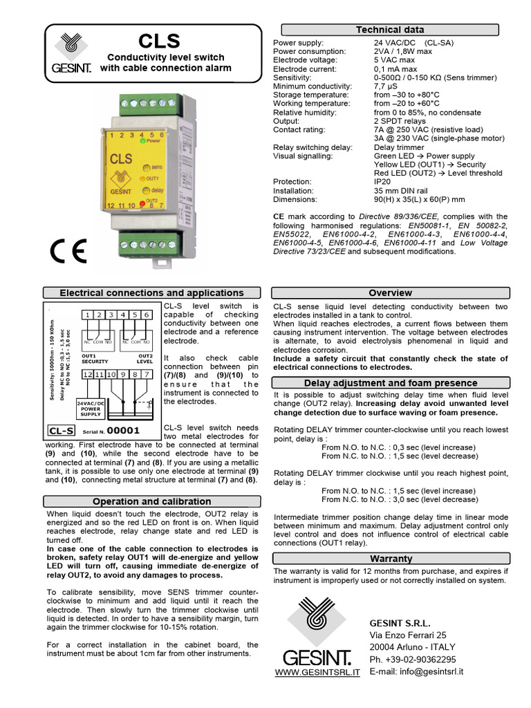 CLS_eng | PDF | Relay | Alternating Current