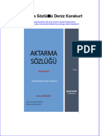 PDF of Aktarma Sozlugu Deniz Karakurt Full Chapter Ebook