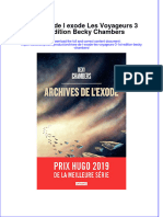 Full Download Archives de L Exode Les Voyageurs 3 1St Edition Becky Chambers Online Full Chapter PDF