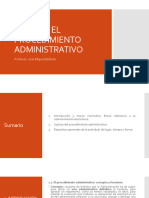 Tema 14. El Procedimiento Administrativo. Derecho Administrativo I