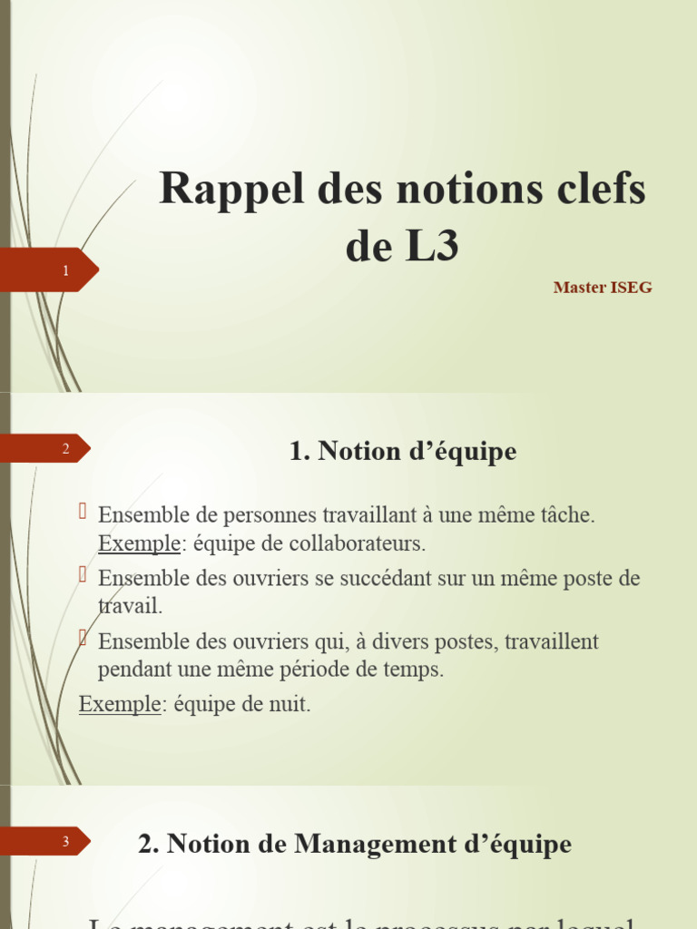 Rappel Des Notions Clefs de L3 | PDF | Motivation | Motivant