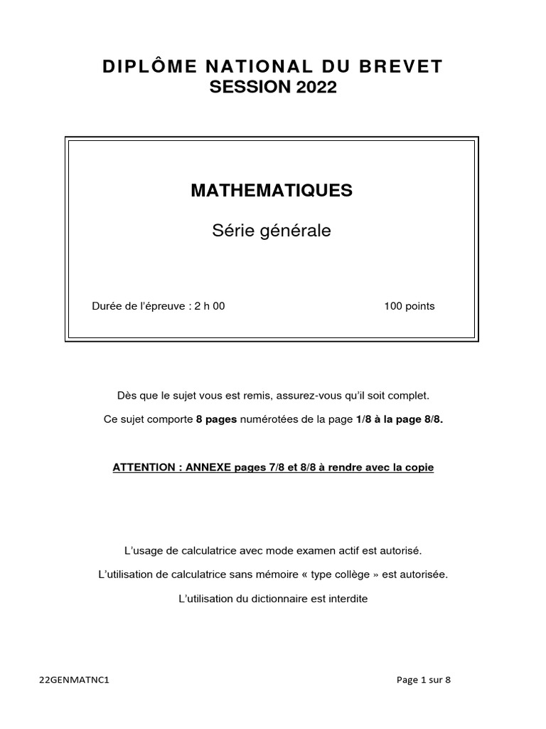 Maths 2 | PDF | Dé