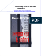 Download pdf of Innocence A Credit 1St Edition Nicolas Arpagian full chapter ebook 