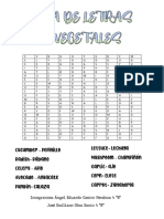 Sopa de Letras de Vegetales