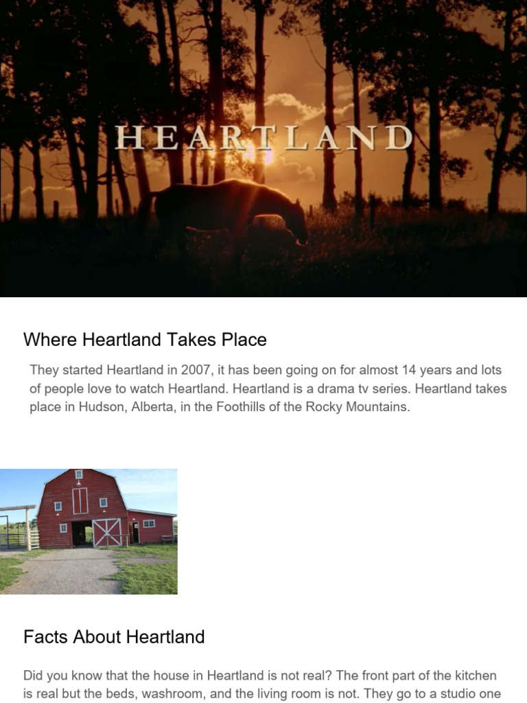 Heartland | PDF | Drama Television Series | English Language Works