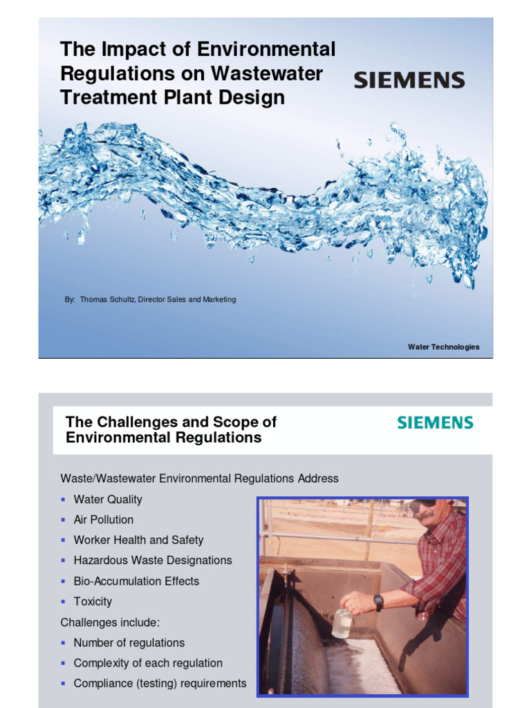 The Impact of Environmental Regulations on Wastewater PDF Sewage