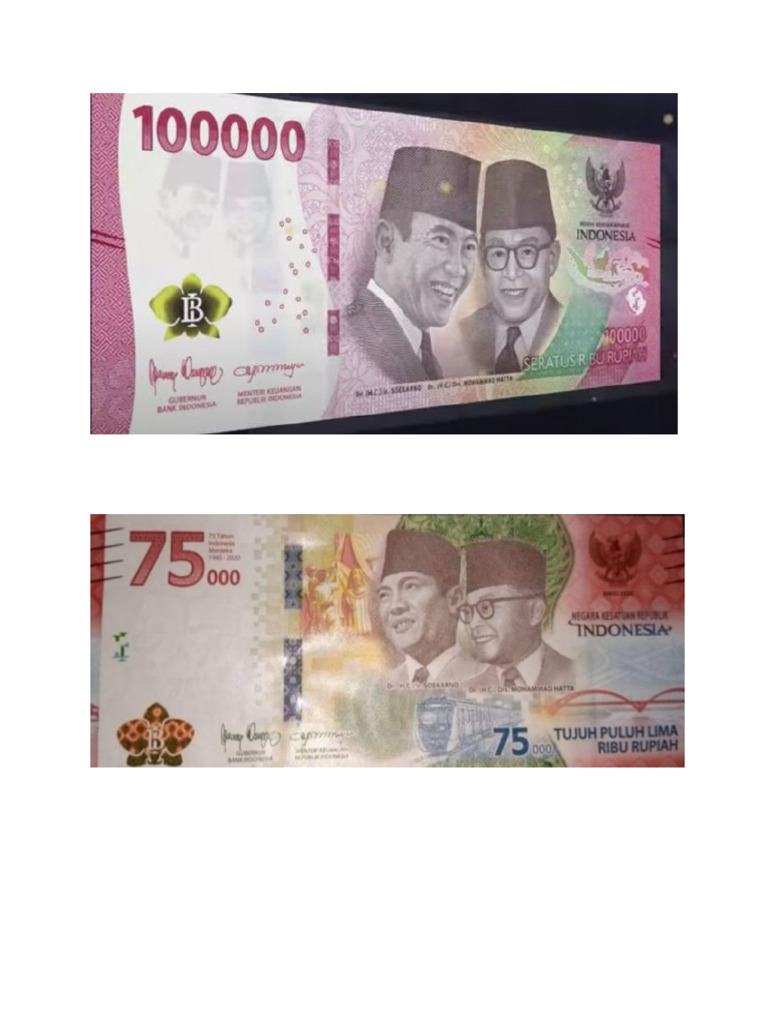 Gambar Uang dalam PDF