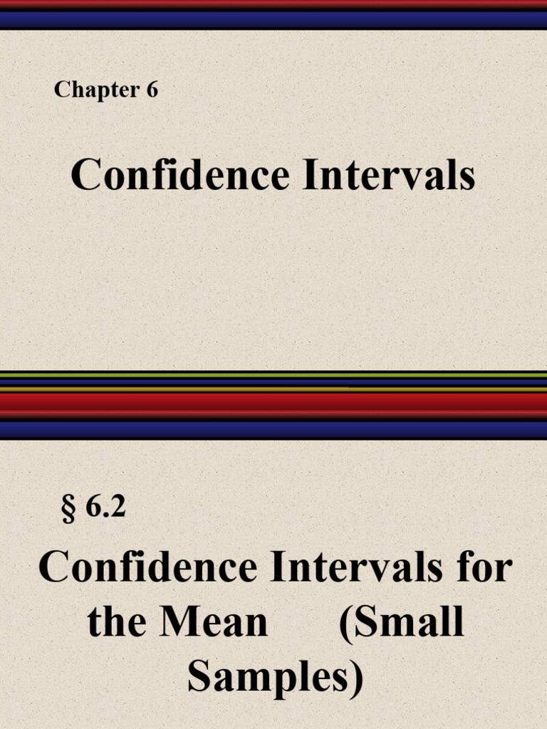 Confidense Interval | PDF | Degrees Of Freedom (Statistics) | Normal ...