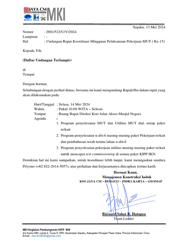 Rapat Koordinasi Pembangunan KIPP IKN | PDF