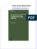 PDF of Albrecht Thaer Archiv Band 9 Heft 4 Full Chapter Ebook