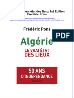 full download Algerie Le Vrai Etat Des Lieux 1St Edition Frederic Pons online full chapter pdf 