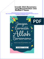 Download pdf of Jangan Bersedih Allah Bersamamu Inspirasi Yang Menyembuhkan Jiwa Abdillah F Hasan full chapter ebook 