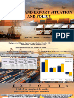 Group 6- Philippine Import and Export Situation and Policy