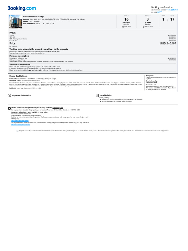 Booking com confirmation pdf fee payments