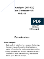 Unit - II Data Analysis