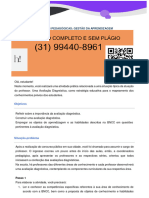 (31)994408961 RESOLVIDO- PRÁTICAS PEDAGÓGICAS GESTÃO DA APRENDIZAGEM 