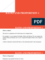 Ratio and Proportion - 1