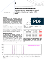 SSI LCMS 033 - LCMS 8050 - High Sensitivity Detection of 1pg of Sulfadimethoxine