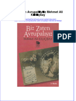 PDF of Biz Zaten Avrupaliyiz Mehmet Ali Kilicbay Full Chapter Ebook
