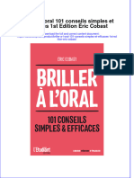 PDF of Briller A L Oral 101 Conseils Simples Et Efficaces 1St Edition Eric Cobast Full Chapter Ebook
