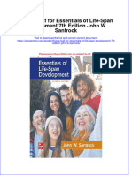 Full Ebook of Loose Leaf For Essentials of Life Span Development 7Th Edition John W Santrock Online PDF All Chapter