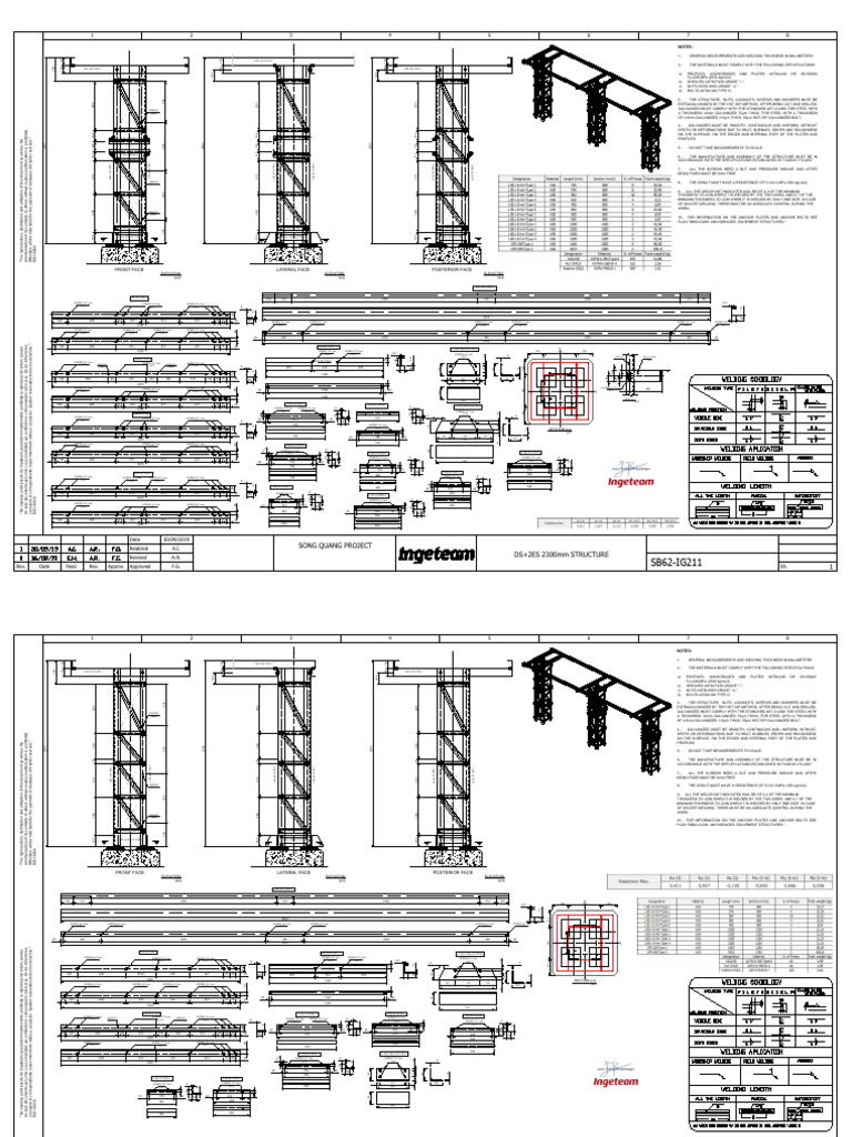 Sb62-Ig211 Ds+2es 2300mm Structure - v1 | PDF | Screw | Secondary ...
