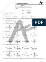 DPP 01 Basic Maths Straight Line & Quadratic Equation