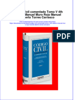 Full Download Codigo Civil Comentado Tomo V 4Th Edition Manuel Muro Rojo Manuel Alberto Torres Carrasco Online Full Chapter PDF