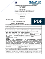 Actividades Temática 1 Diplomado de Investigación