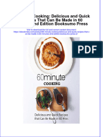 Full Ebook of 60 Minute Cooking Delicious and Quick Recipes That Can Be Made in 60 Minutes 2Nd Edition Booksumo Press 2 Online PDF All Chapter