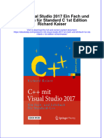 PDF of C Mit Visual Studio 2017 Ein Fach Und Lehrbuch Fur Standard C 1St Edition Richard Kaiser Full Chapter Ebook
