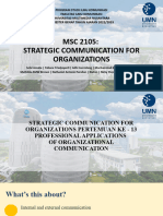 SCFO 13 - Professional Applications of Org Comms