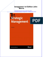 Full Ebook of Strategic Management 1St Edition John Morris Online PDF All Chapter