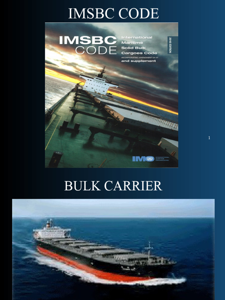 IMSBC Code Overview and BLU Guidelines | PDF | Cargo | Combustion