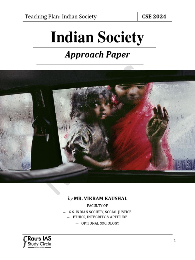 Indian Society Teaching Plan for CSE 2024 | PDF | Society | Social Sciences