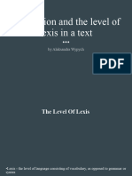 05 Translation and The Level of Lexis in A Text