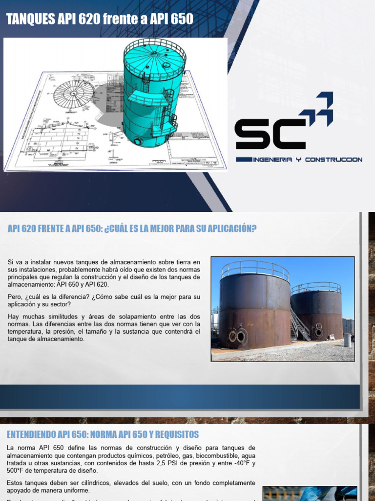 Comparativa entre API 620 y 650 | PDF | Acero | Materiales